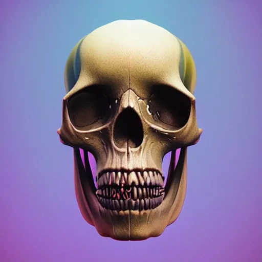 Image similar to portrait_of_a_melting_skull._intricate_abstract._intricate_artwork._by_Tooth_Wu_wlop_beeple_dan_mumford._octane_render_trending_on_artstat