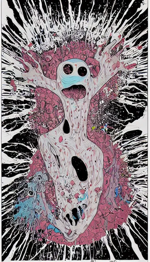 Image similar to The end of an organism, by alex pardee