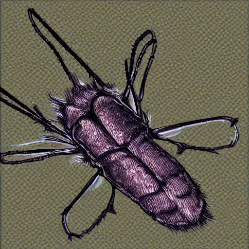 Image similar to digital art of mosquito close up highly detailed