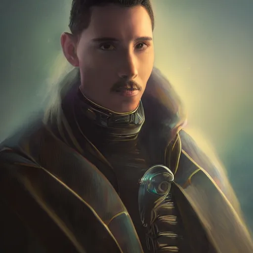 Image similar to dorian the mystic, portrait, sci - fi, 4 k