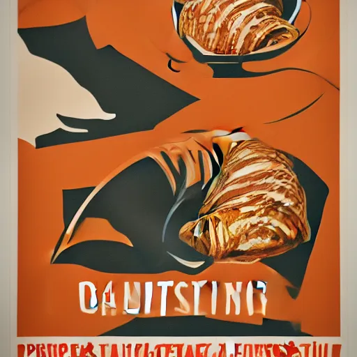 Image similar to croissant propaganda poster