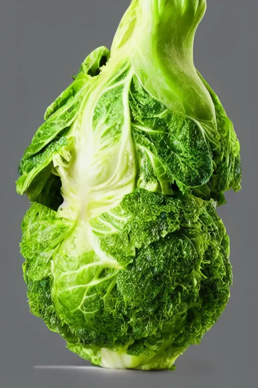 Image similar to 📷 russell crowe the brussel sprout, made of food, head portrait, dynamic lighting, 4 k