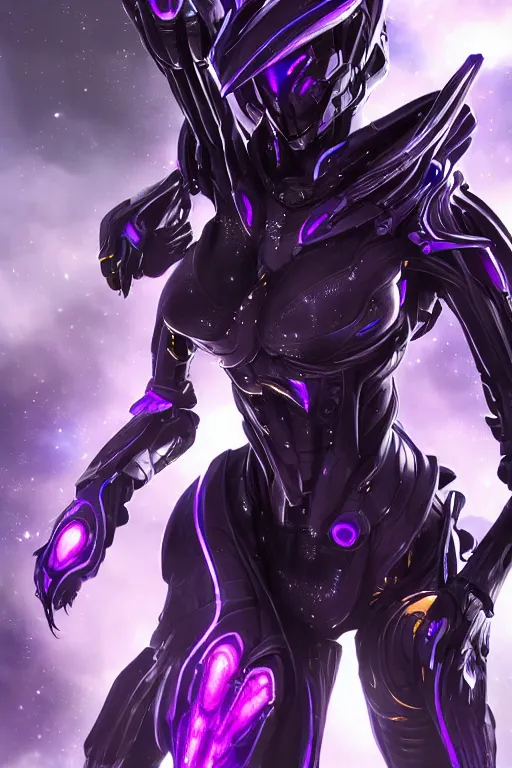 Prompt: galactic hyperdetailed elegant beautiful stunning giantess anthropomorphic mecha sexy hot female snake goddess, sharp spines, sharp metal crest, sharp purple eyes, sharp black skin, sharp black armor, bigger than galaxy, epic proportions, epic scale, epic size, warframe destiny fanart, furry, snake art, goddess, giantess, furaffinity, octane render