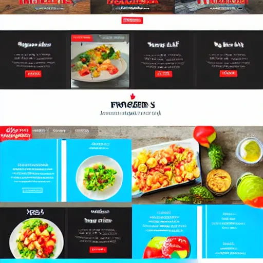 Image similar to design of frozen food website,responsive,simple,beautiful look and easy to read font,with hdd template