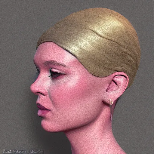 Image similar to abstract 3d female portrait