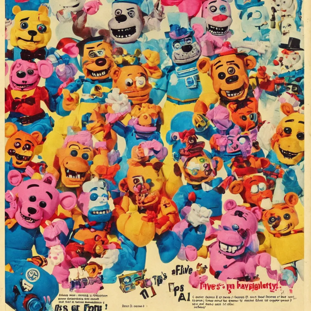 Five Nights At Freddy's movie poster, Stable Diffusion