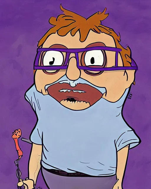 Prompt: justin roiland artwork of danny devito