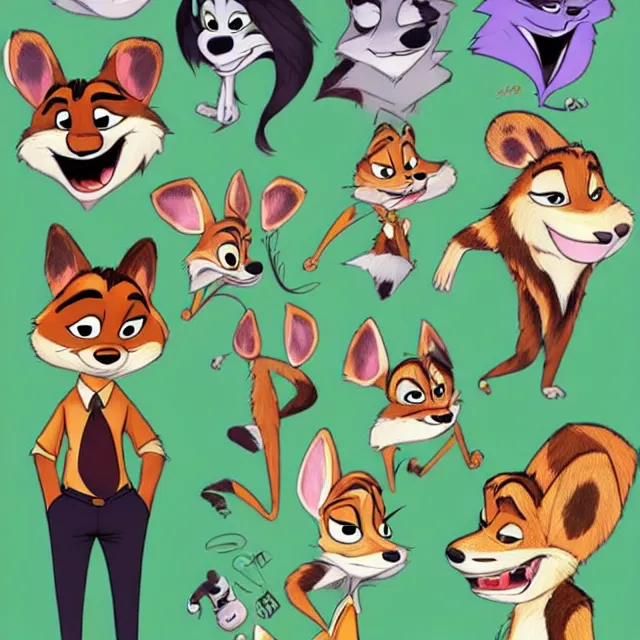 Prompt: furry in the style of zootopia