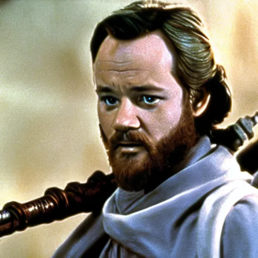 Image similar to bill murray as obi wan kenobi in starwars ( 1 9 7 7 )