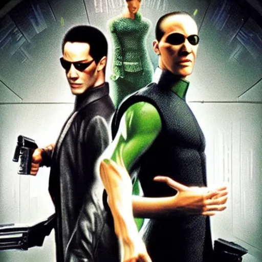 Image similar to The fourth Matrix movie if it had actually been good