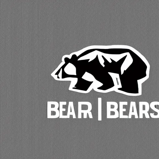 Prompt: bear, logo