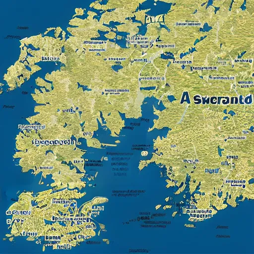 Image similar to A detailed map of Sweden
