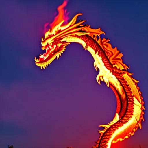 Image similar to fire breathing dragon igniting the sky with it's firey flames, 8 k.