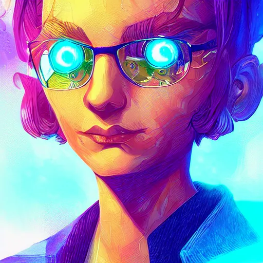 Image similar to skill magic geek inside matrix deepdream radiating a glowing aura stuff loot legends stylized digital illustration video game icon artstation lois van baarle, ilya kuvshinov, rossdraws,