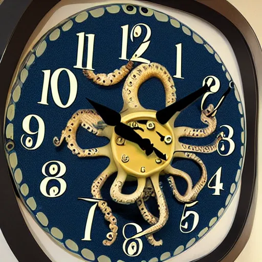 Image similar to octopus clock