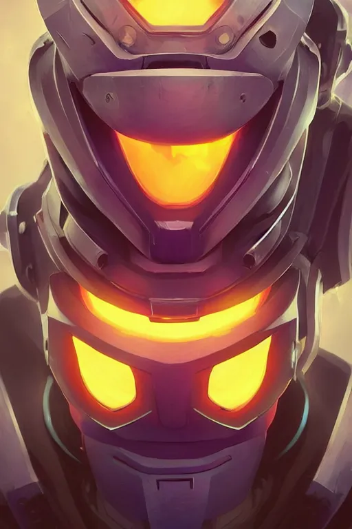 Image similar to epic mask helmet robot ninja portrait stylized as fornite style game design fanart by concept artist gervasio canda, behance hd by jesper ejsing, by rhads, makoto shinkai and lois van baarle, ilya kuvshinov, rossdraws global illumination radiating a glowing aura global illumination ray tracing hdr render in unreal engine 5