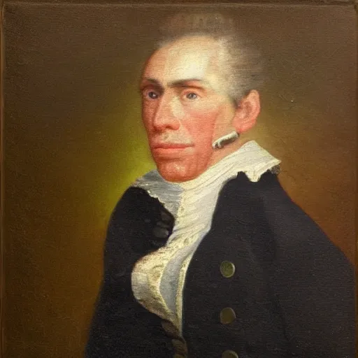 Image similar to An 18th century oil painting of Jerma985, portrait of Jerma985, grainy, realistic, very realistic, hyperrealistic, highly detailed, very detailed, extremely detailed, very neat, very epic, very cool, detailed, trending on artstation