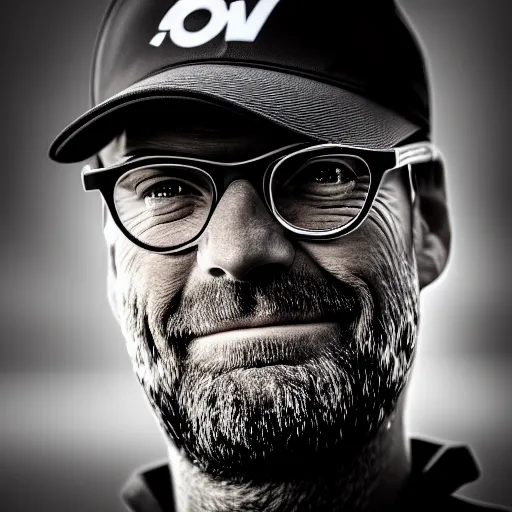 Image similar to Jurgen Klopp, fantasy, EOS R5, f/1.8 , HDR, natural lighting , award winning photograph, 8k, Mucha style,