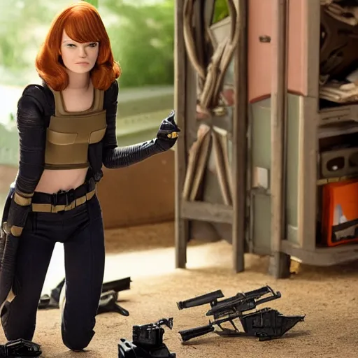 Image similar to emma stone hasbro g. i joe 4 k