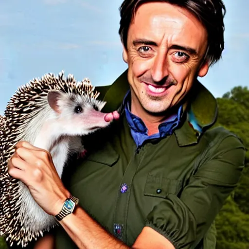 Image similar to Richard Hammond presents his pet Hedgehog, Highly Detailed