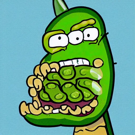 Image similar to pickle rick