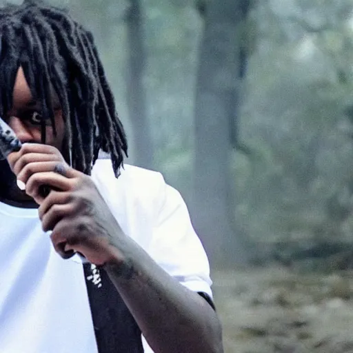 Image similar to Rapper Chief Keef in the movie 1917 4K quality super realistic