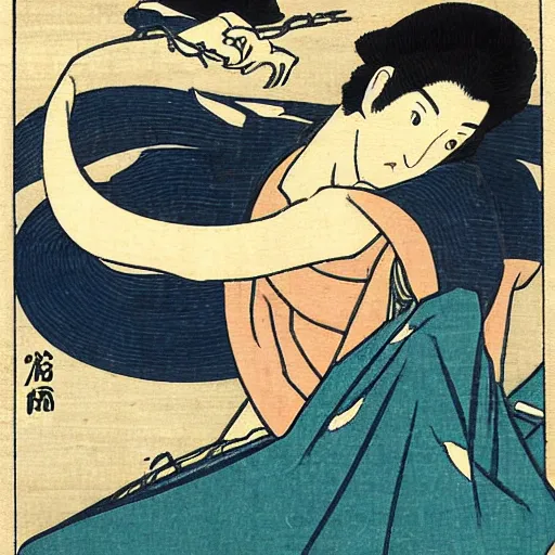 Image similar to Kohada Koheiji by Hokusai