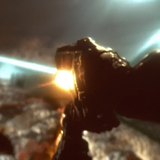 Prompt: doom classic, still from a movie by quentin tarantino, grainy, cinematic, hyperreal, exciting, god rays