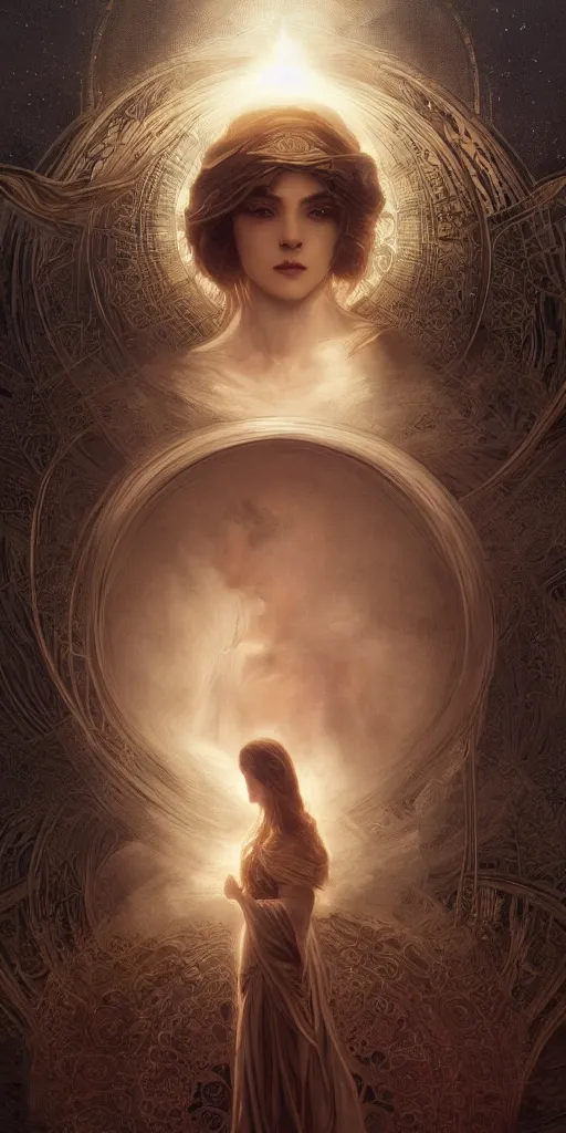 Prompt: prayer in silence, masterpiece, cinematic, powerful, moon beams dramatic light, highly, intricate elements, hollow souls, detailed, digital painting, artstation, concept art, sharp focus, contrasty, illustration, art by artgerm and greg rutkowski and alphonse mucha, mitch foust, elaborate composition, intricate story