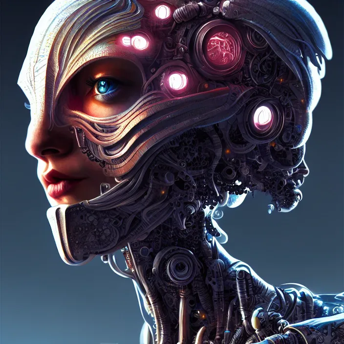 Image similar to organic cyborg, diffuse lighting, fantasy, intricate, highly detailed, lifelike, photorealistic, digital painting, artstation, illustration, concept art, smooth, sharp focus