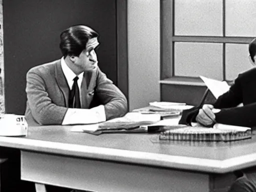 Prompt: british detectives in their office debating a murder. 1 9 6 7. modern adult british detective television series. pbs mystery. bbc. uhd 4 k.