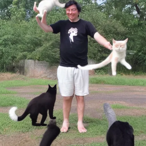 photo of a man juggling cats | Stable Diffusion | OpenArt