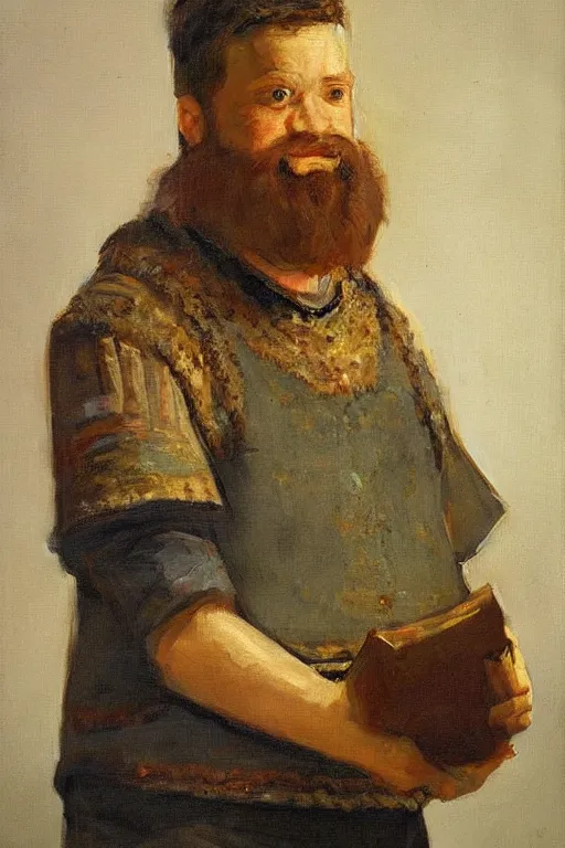 Prompt: realisitc portrait of minecraft steve, steve from minecraft, by rembrandt and konstantin razumov