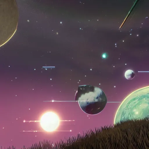 Prompt: a marvelous no man's sky screenshot