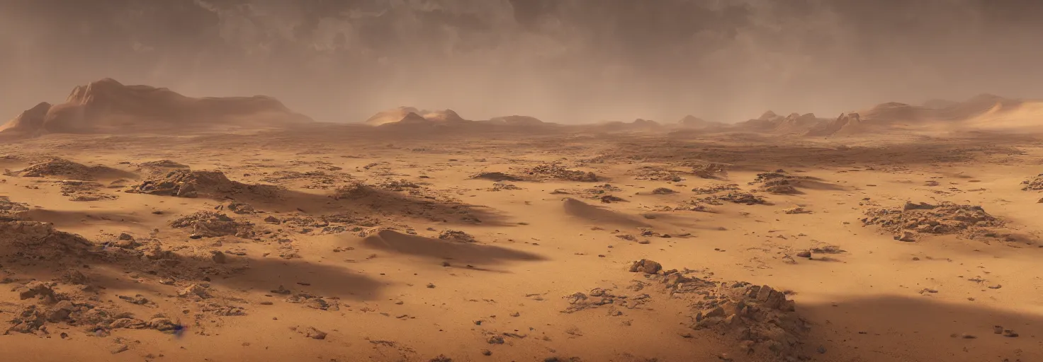 Prompt: A desert with dune and sandstorm by paul chadeisson, cinematic lighting, extremely detailed, ultra realistic, trending on artstation, 8K