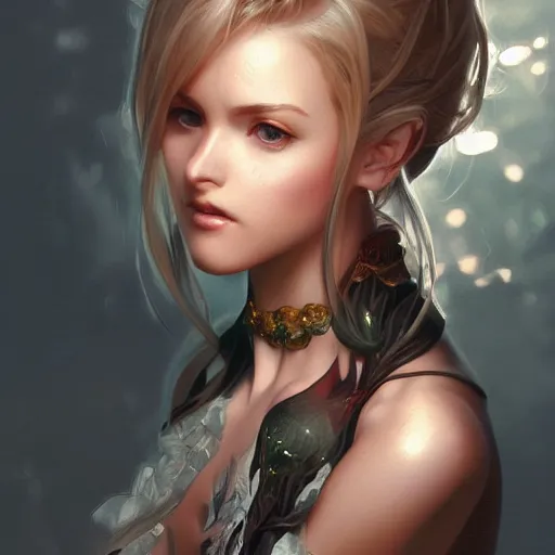 Image similar to ultra realistic illustration, kelly bundy anime, intricate, elegant, highly detailed, digital painting, artstation, concept art, smooth, sharp focus, illustration, art by artgerm and greg rutkowski and alphonse mucha and wlop