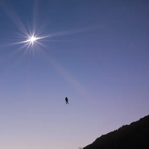 Prompt: people looking to an angel appearing in the sky, 8 k