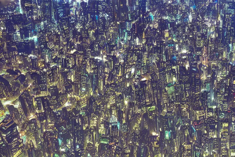 Image similar to planetwide alien cityscape viewed from outer space