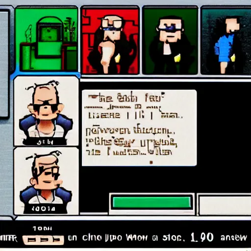 Prompt: the steve jobs story, a nintendo game from 1986, screenshot