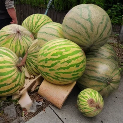 Prompt: attack of the killer melons