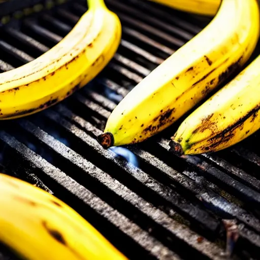 Image similar to a banana cooking on a charcoal grill