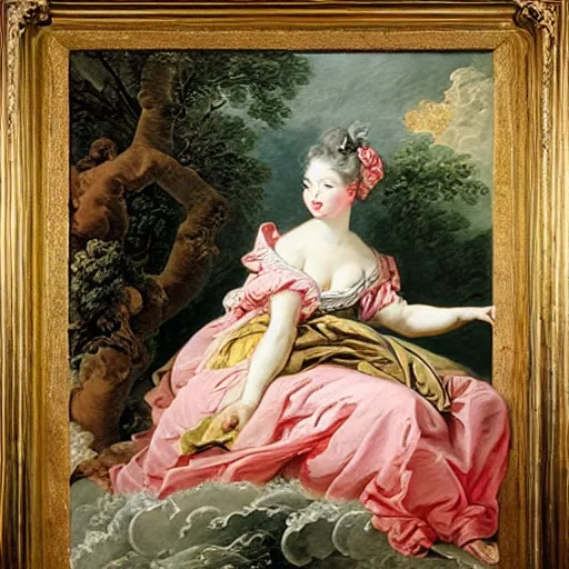 Prompt: a beautiful painting by francois boucher