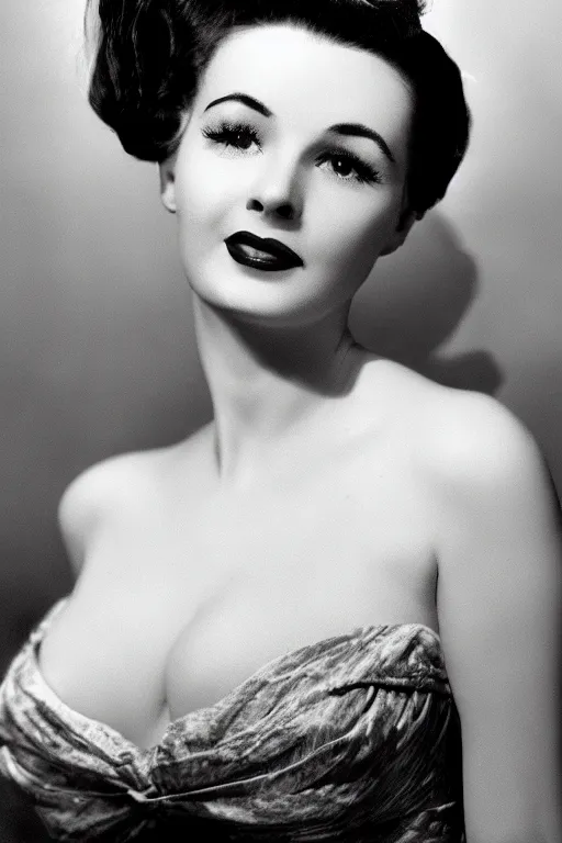 Prompt: realistic photo of a beautiful woman in the 1 9 5 0 s, highly detailed, portrait, film noir,