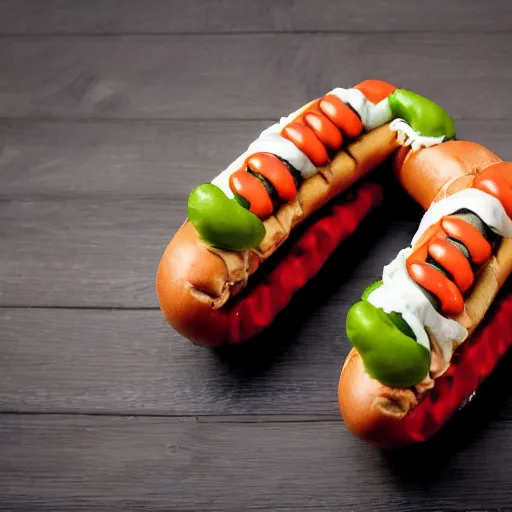 Image similar to photo of snoop dog as a hotdog, 8 k