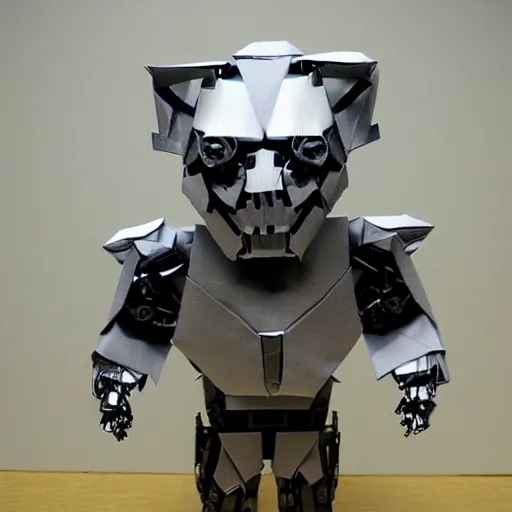 Image similar to origami Terminator