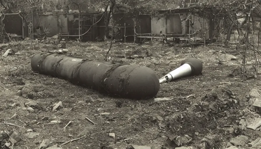 Image similar to An unexploded bomb in a biolab