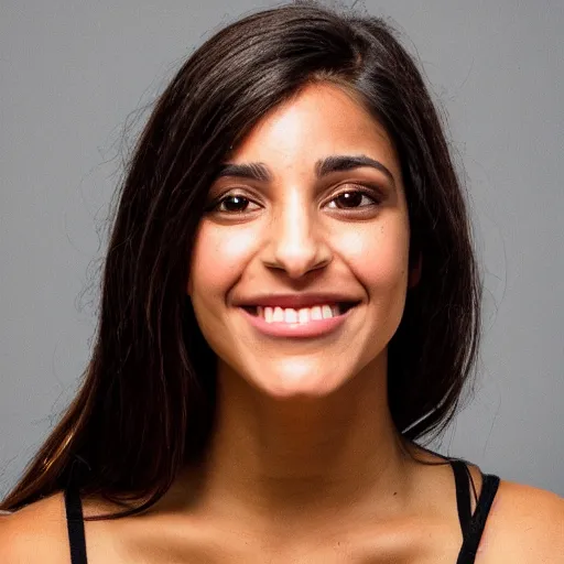 Image similar to olivia lopes from the h3 podcast posing to take a picture with her mouth tilted, high quality, photography