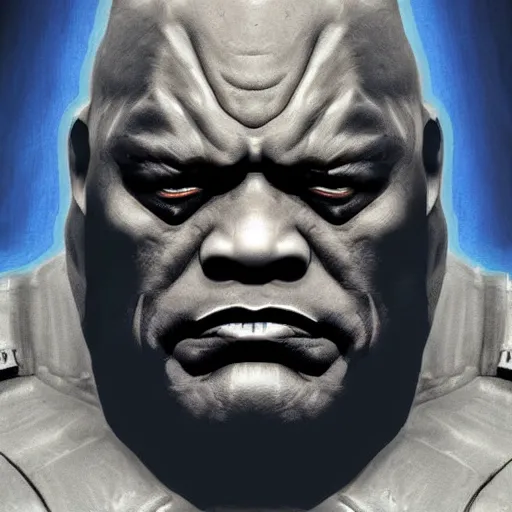 Prompt: James Earl Jones as Darkseid, highly detailed, realistic face, digital art