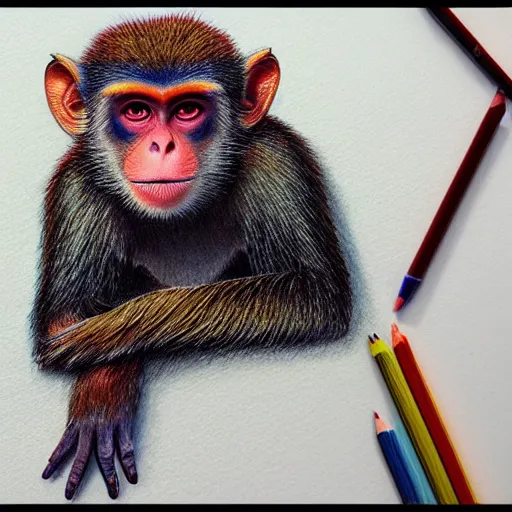 Jungle by DaisyPearl7 #portrait #retrato #hiper #realistic #pencil #draw  #daisypearl7 #beauty #jungle #monkey #selva #gorila #macaco #…