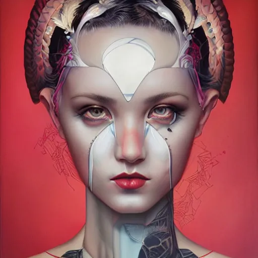 Image similar to portrait by Tristan Eaton Stanley Artgerm and Tom Bagshaw